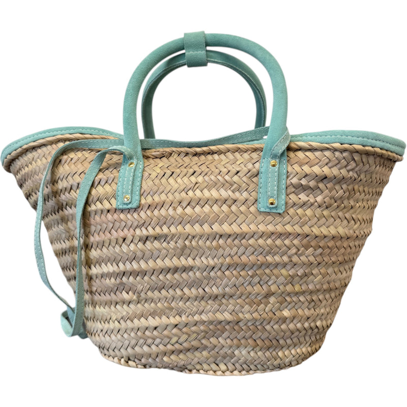 Women's Le Panier Soleil Woven Straw Tote Handbag Beige