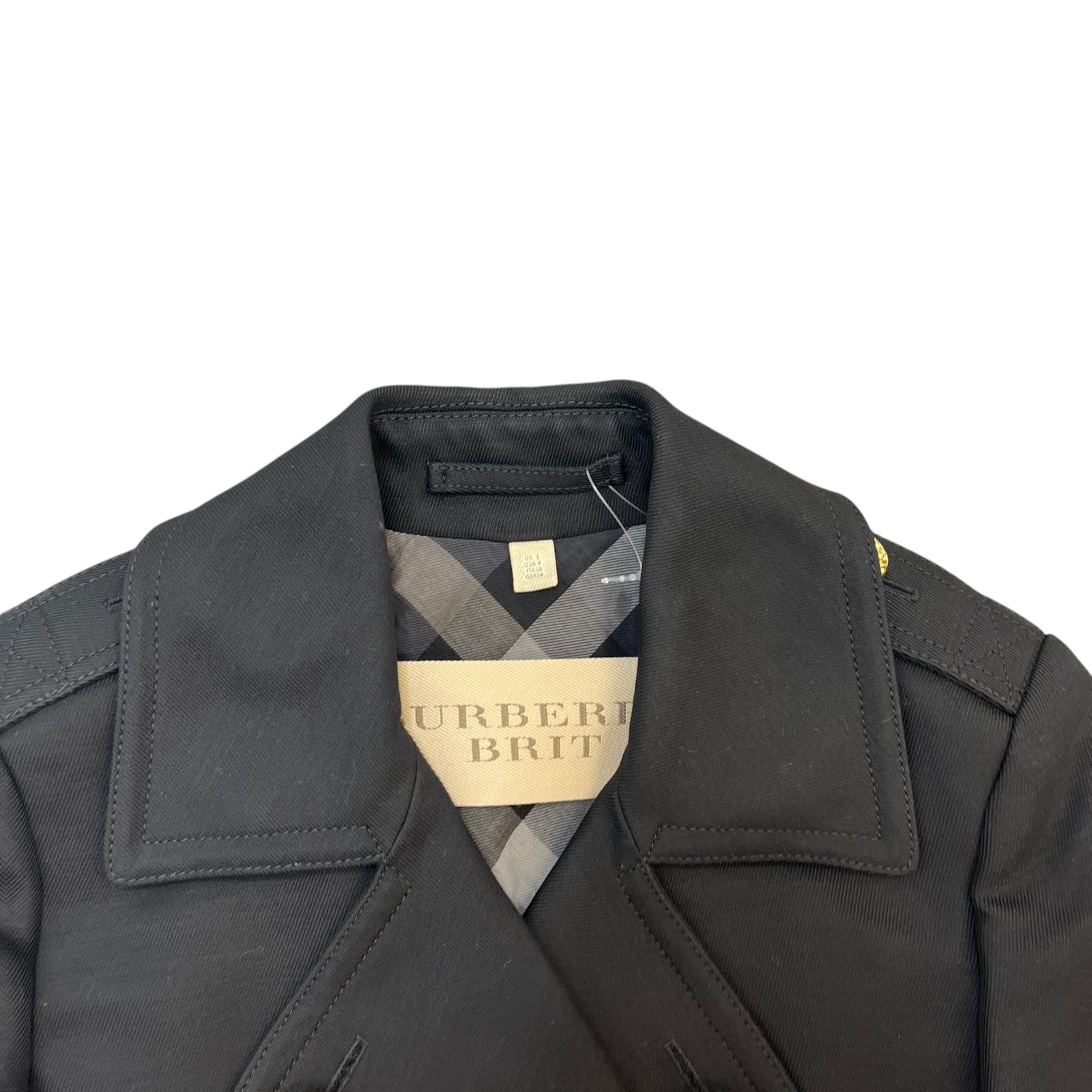Women's Double Breasted Jacket Black Size XS / UK 6 - Photo 5