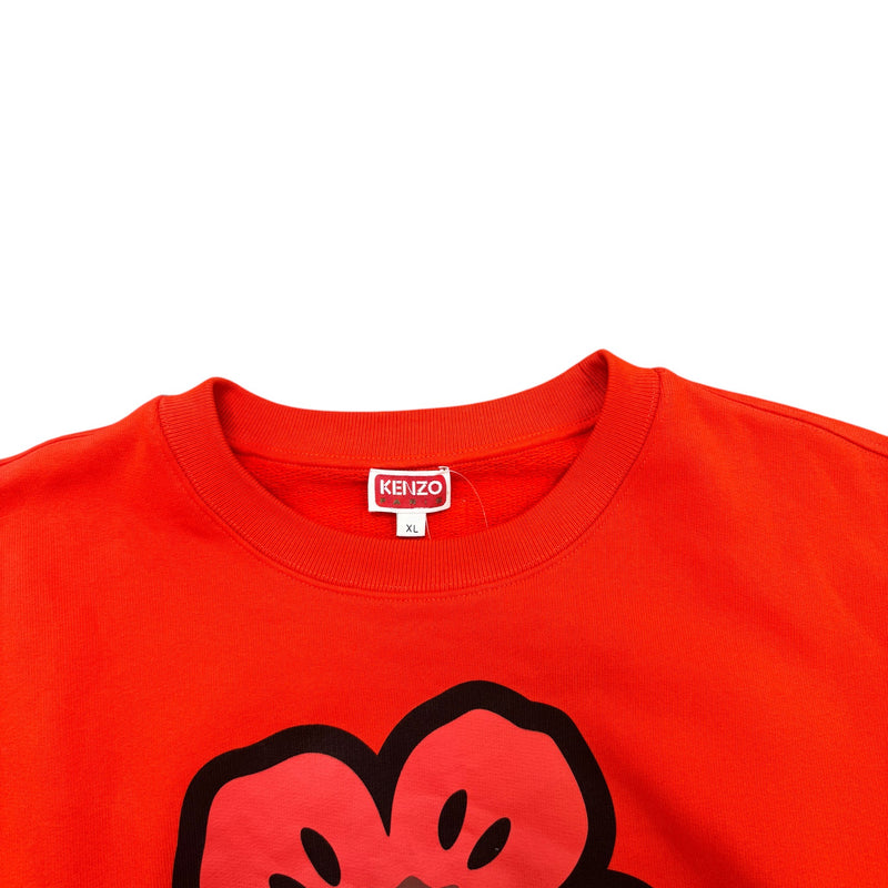 Men's Logo Print Sweatshirt Red Size XL
