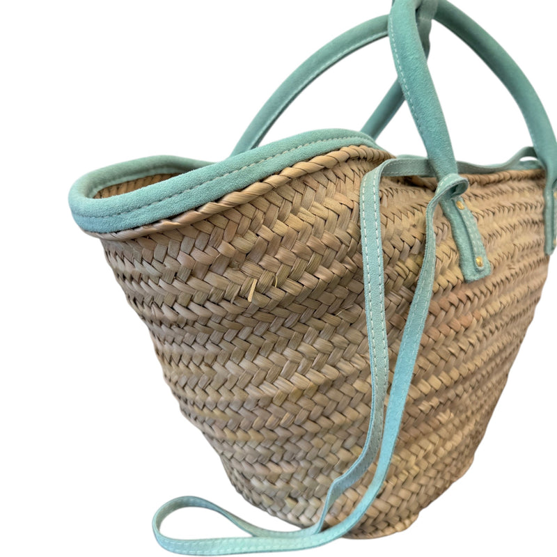 Women's Le Panier Soleil Woven Straw Tote Handbag Beige