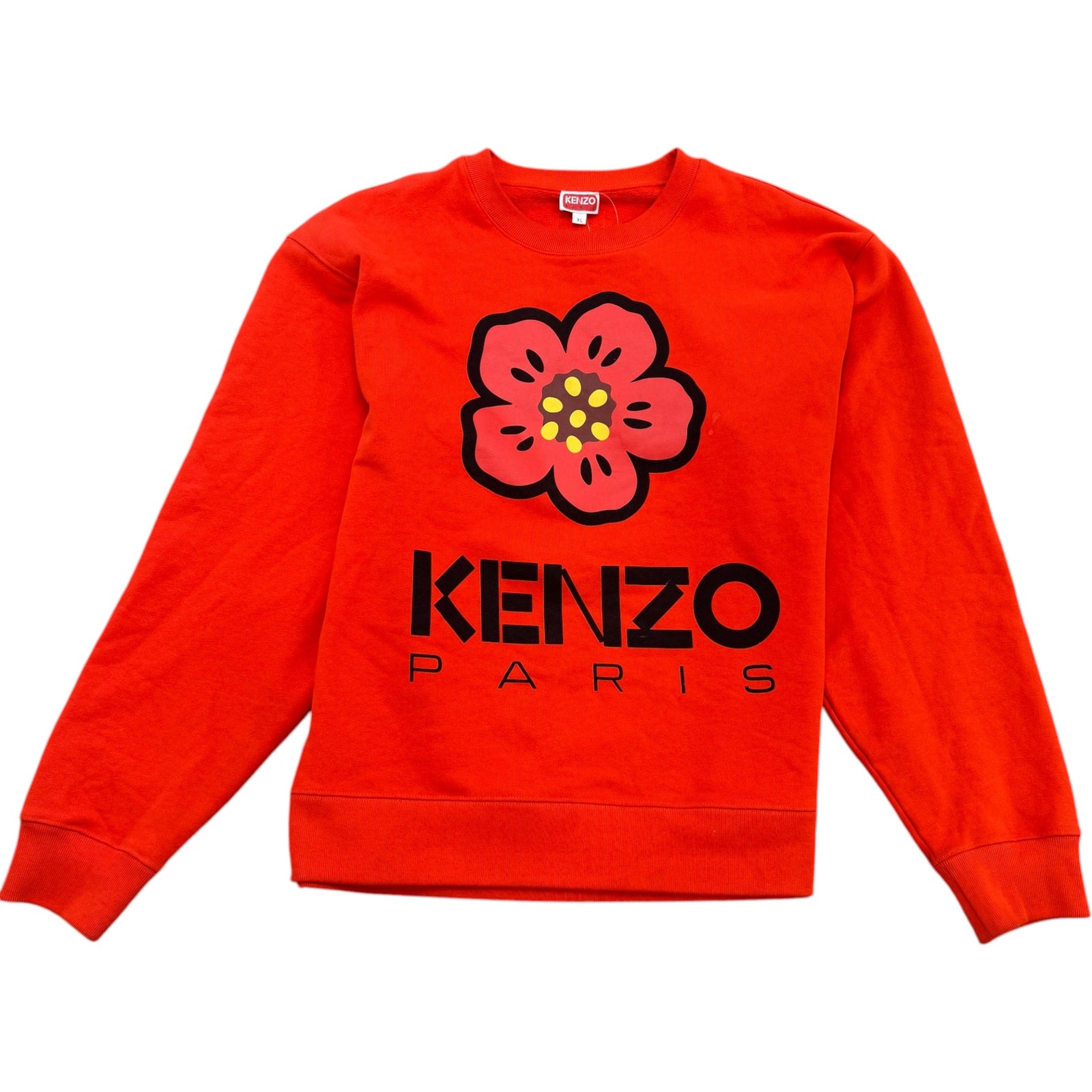 Men's Logo Print Sweatshirt Red Size XL - Photo 1