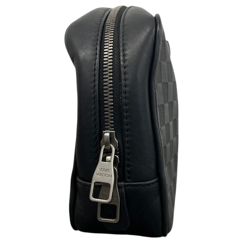 Men's Damier Infini Onyx Toiletry Bag Black