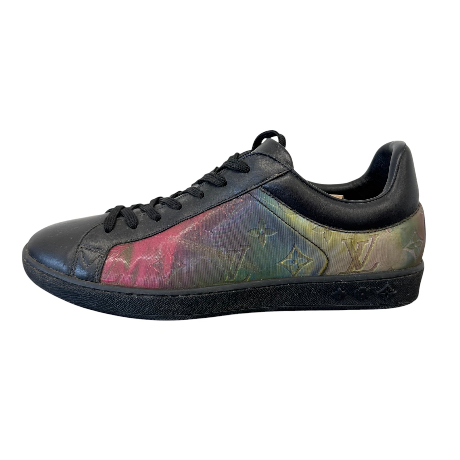 Men's Luxembourg Iridescent Low Trainers Black Size EU 40.5 / UK 6.5 - Photo 4