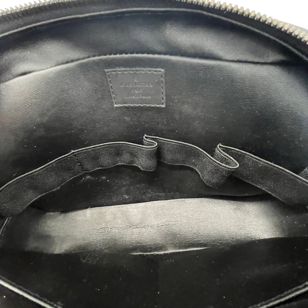 Men's Damier Infini Onyx Toiletry Bag Black - Photo 12