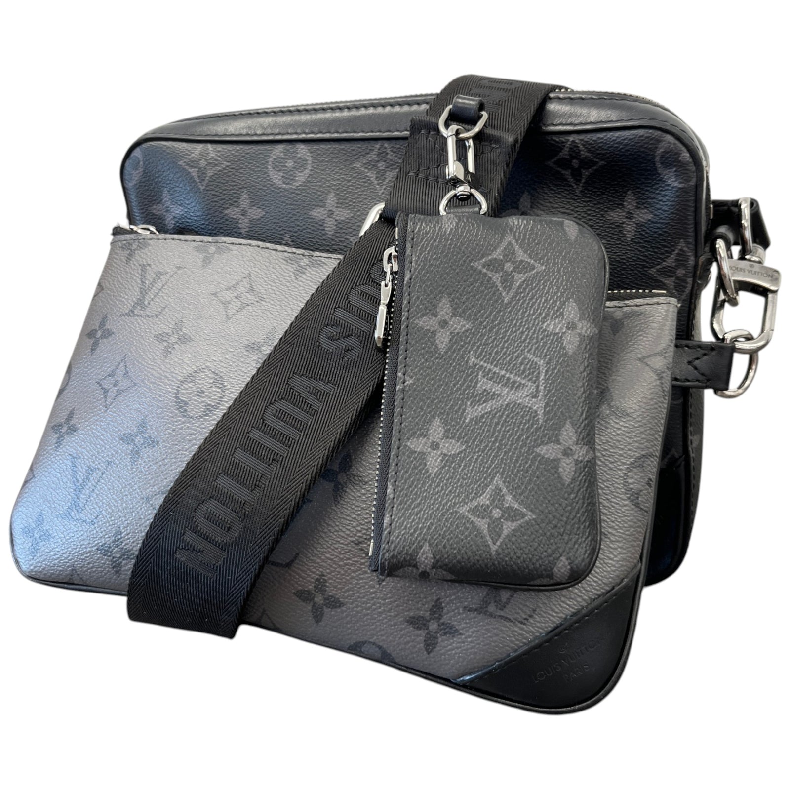 Men's Monogram Eclipse Trio Messenger Bag Black - Photo 5