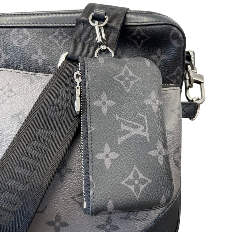 Men's Monogram Eclipse Trio Messenger Bag Black
