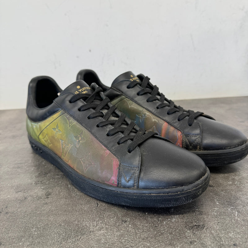 Men's Luxembourg Iridescent Low Trainers Black Size EU 40.5 / UK 6.5
