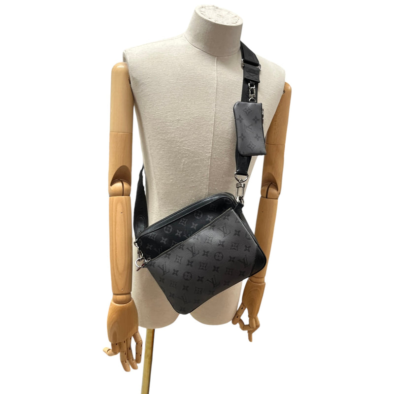 Men's Monogram Eclipse Trio Messenger Bag Black