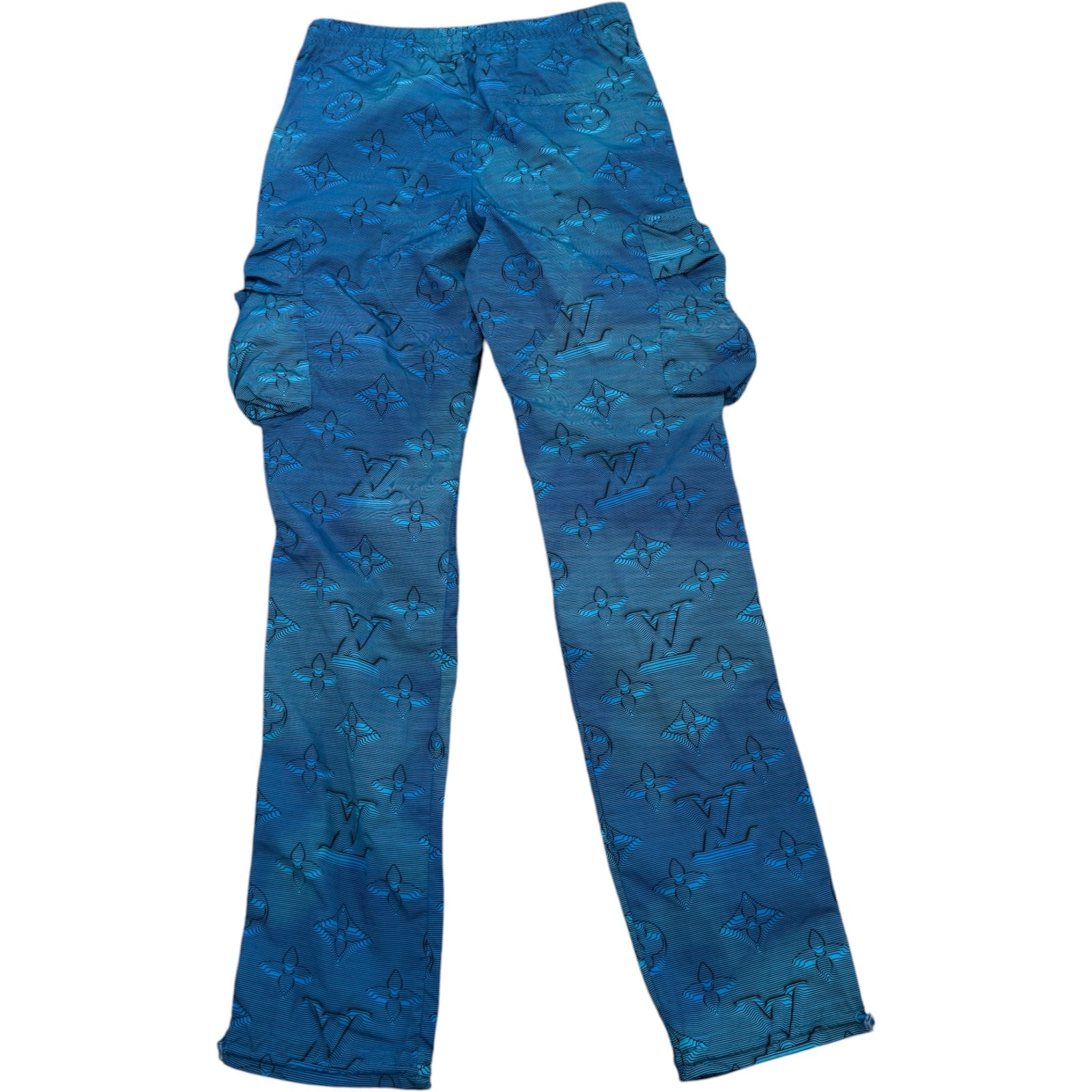 Men's Cargohose Mit Monogram Cargos Blue Size XXL / W38 - Photo 2
