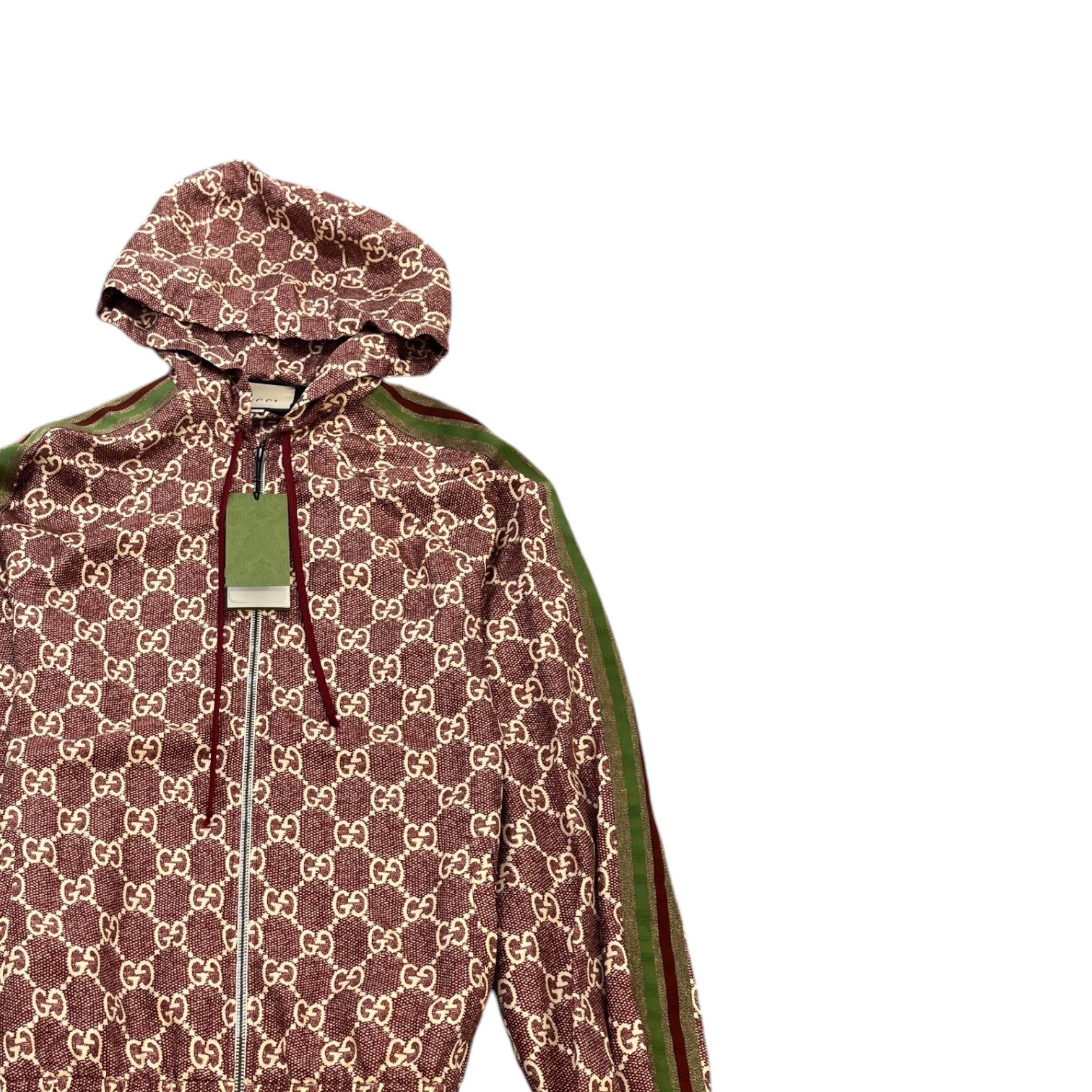 Men's Gg Supreme Jacket Burgundy Size M - Photo 3