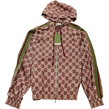 Men's GG Supreme Jacket Burgundy Size M