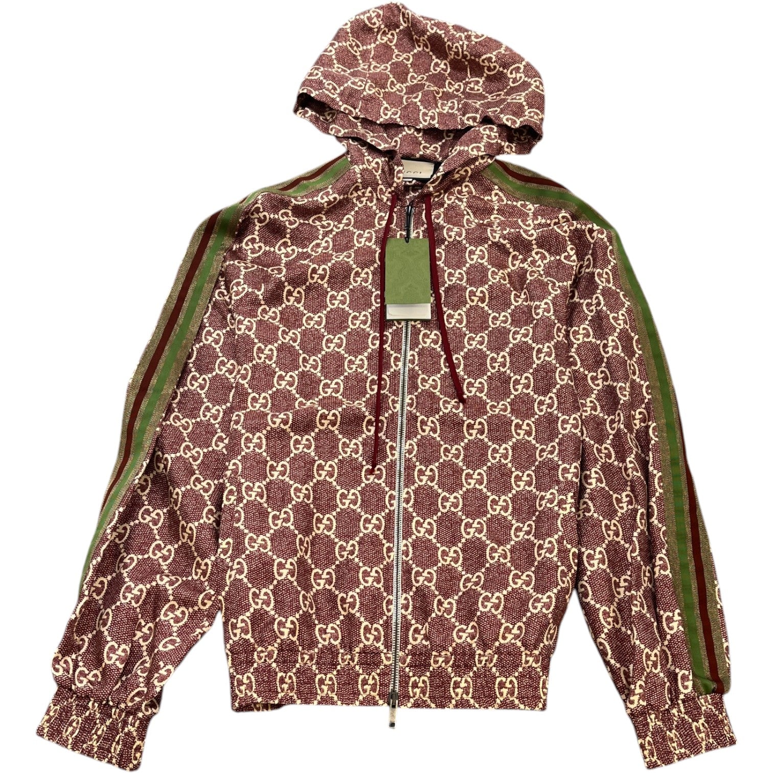 Men's Gg Supreme Jacket Burgundy Size M - Photo 1