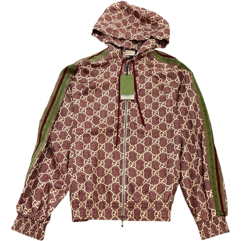 Men's Gg Supreme Jacket Burgundy Size M