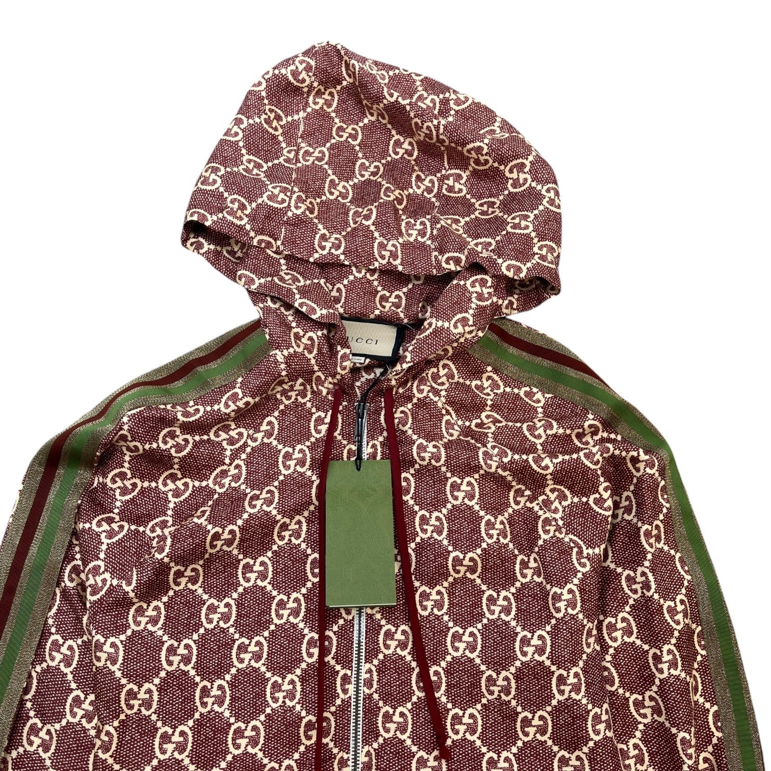 Men's Gg Supreme Jacket Burgundy Size M - Photo 5