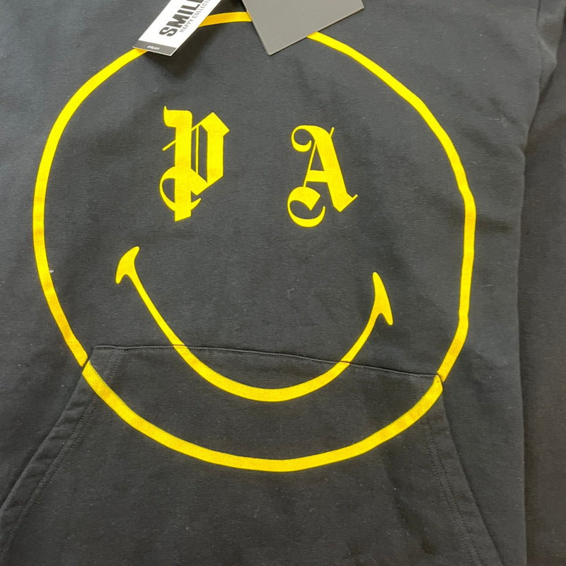 Men's Smiley Logo Hoodie Black Size L