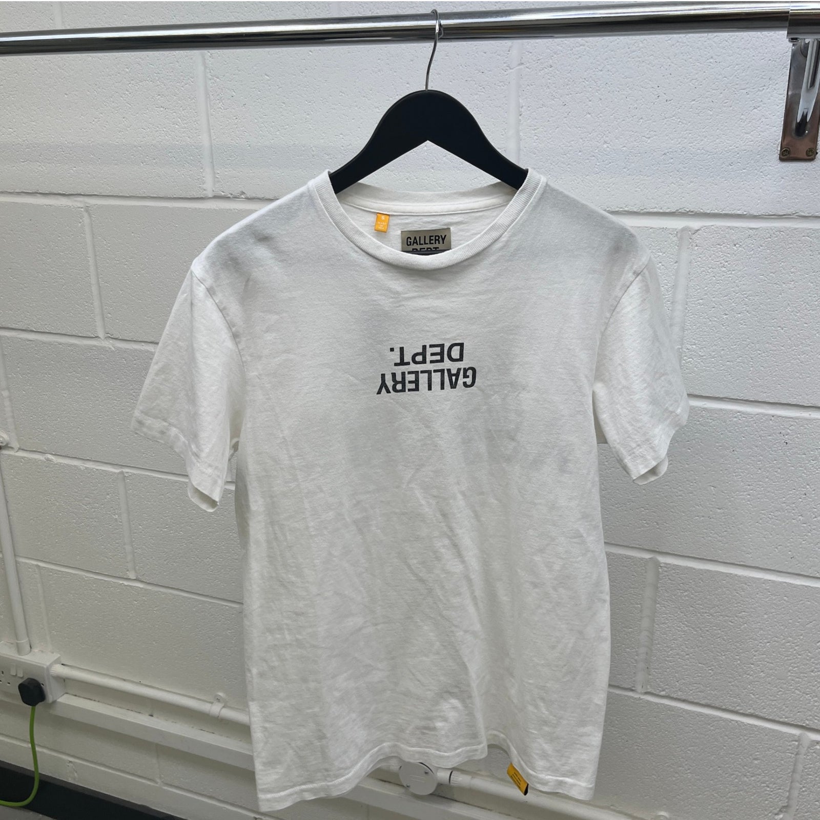Men's Logo Print T-Shirt White Size S - Photo 9