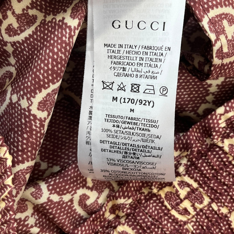 Men's Gg Supreme Jacket Burgundy Size M