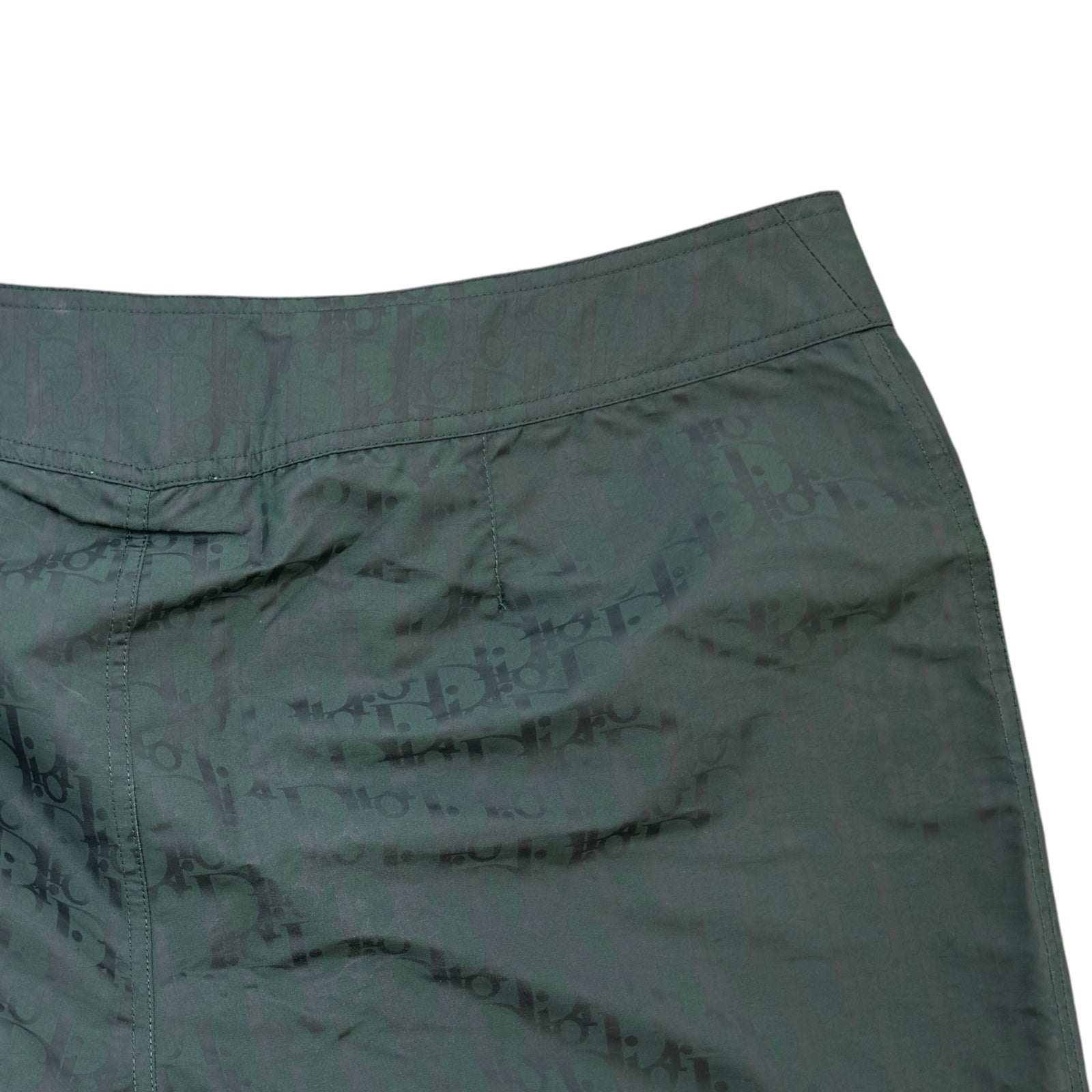 Men's Oblique Swim Shorts Green Size L / W34 - Photo 4