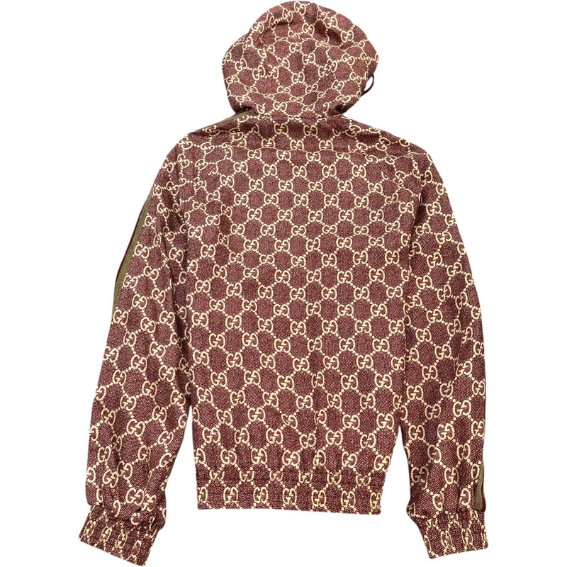 Men's Gg Supreme Jacket Burgundy Size M