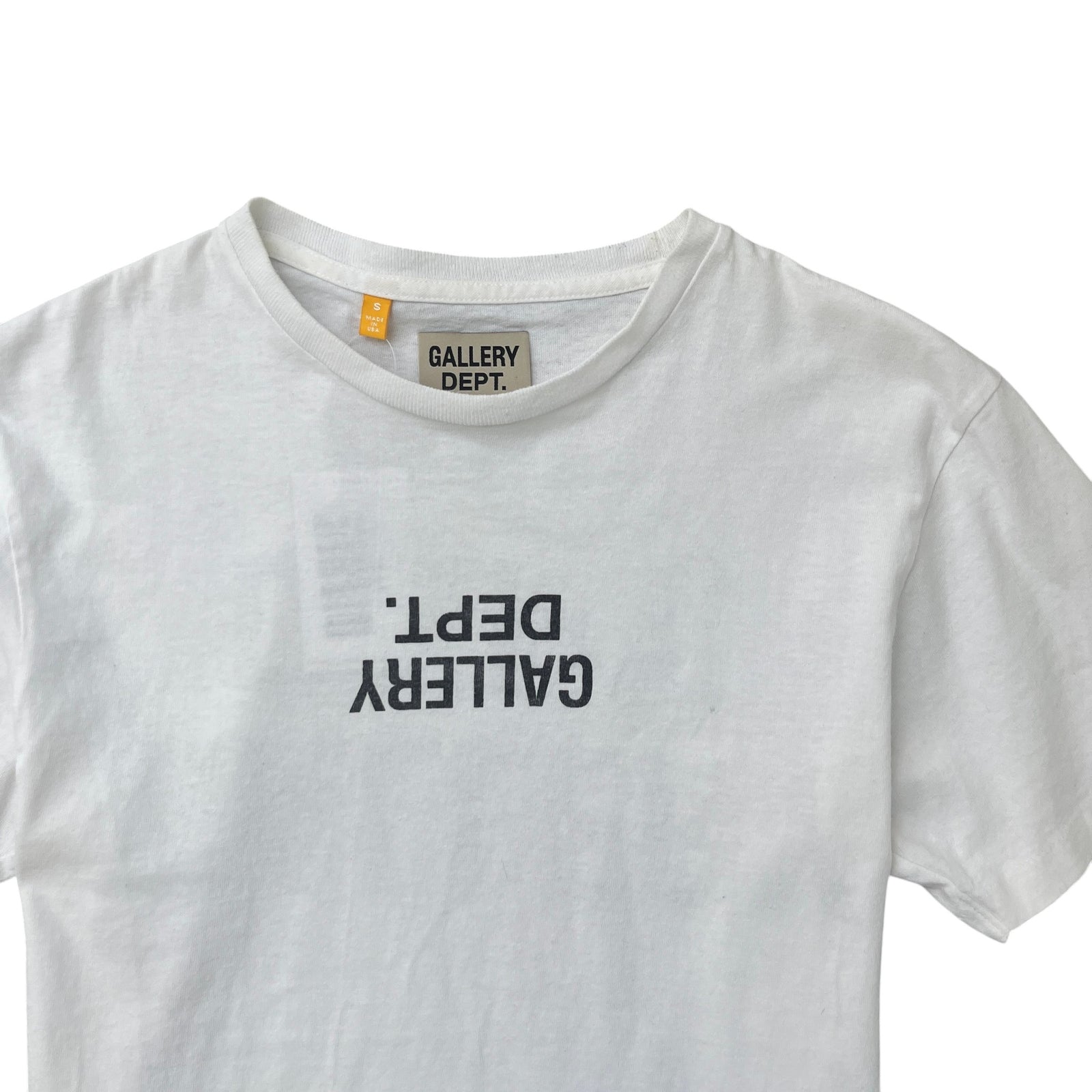 Men's Logo Print T-Shirt White Size S - Photo 5