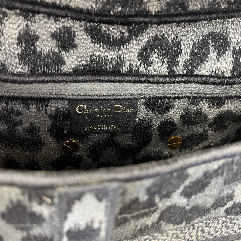 Women's Leopard Saddle Bag Charcoal