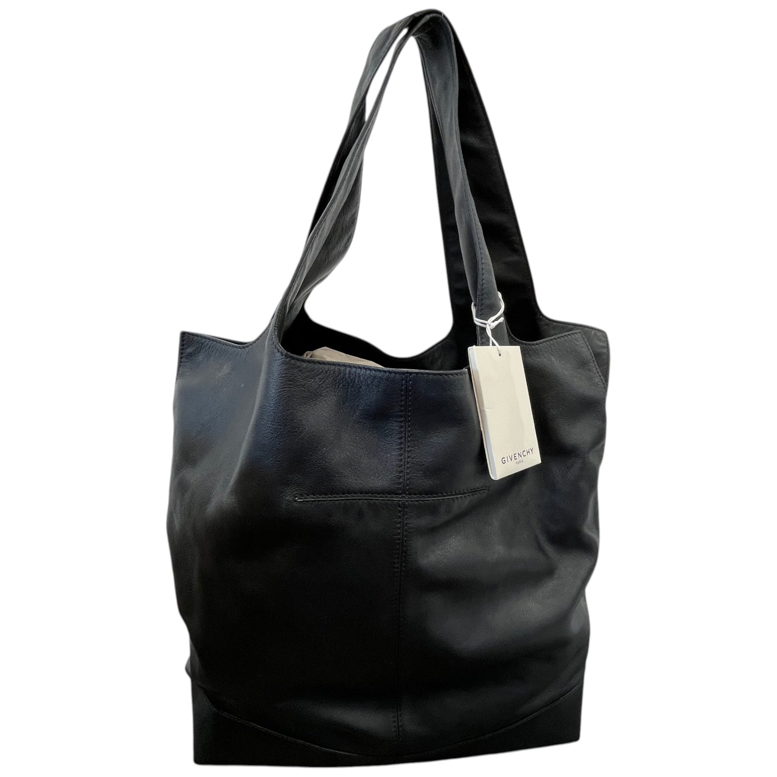 Women's George V Lambskin Tote Bag Black - Photo 1