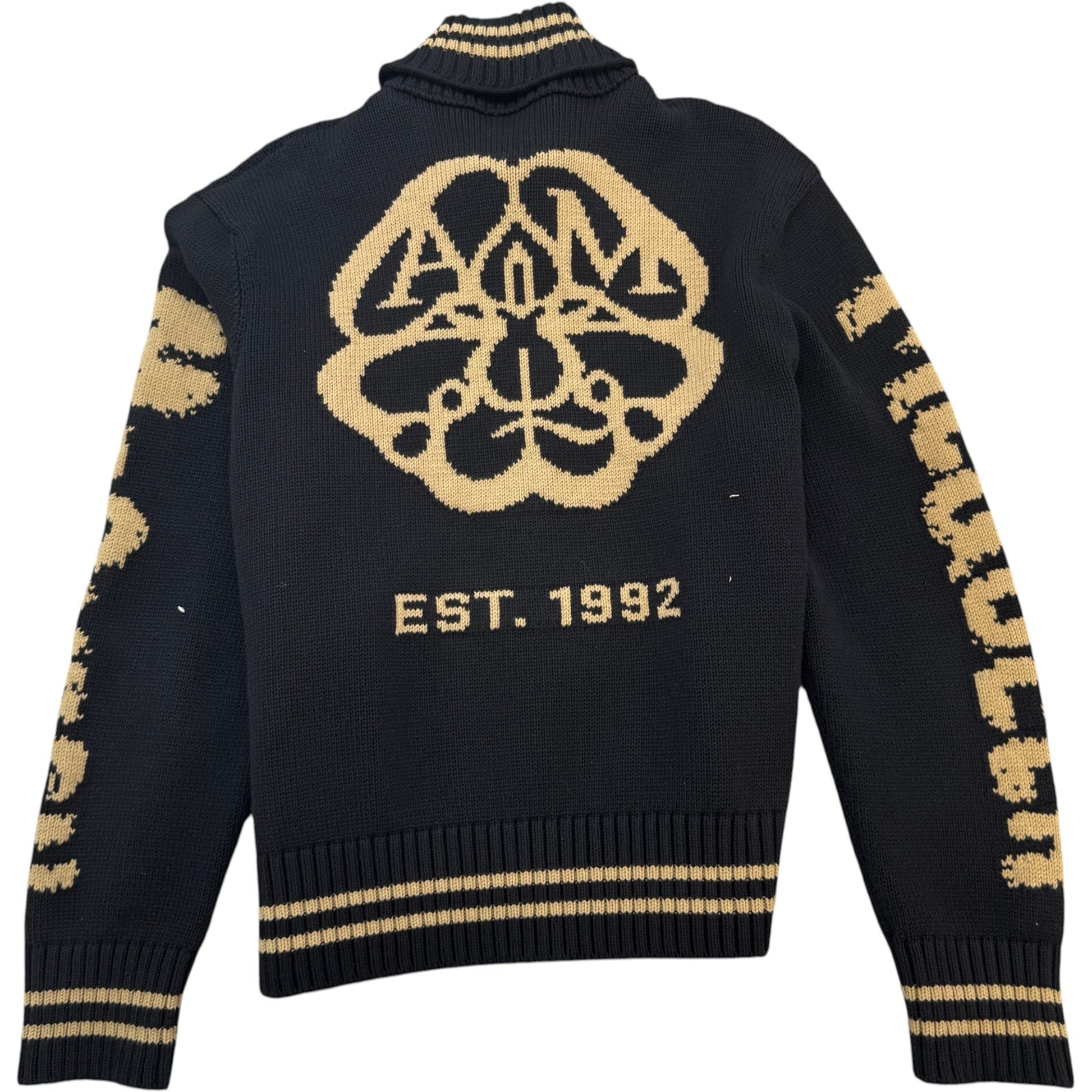 Men's Graffiti Zipped Jumper Black Size L - Photo 2