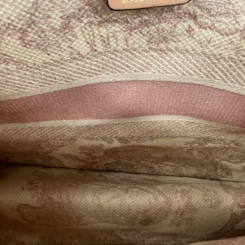 Women's Toile de Jouy Book Tote Handbag Pink