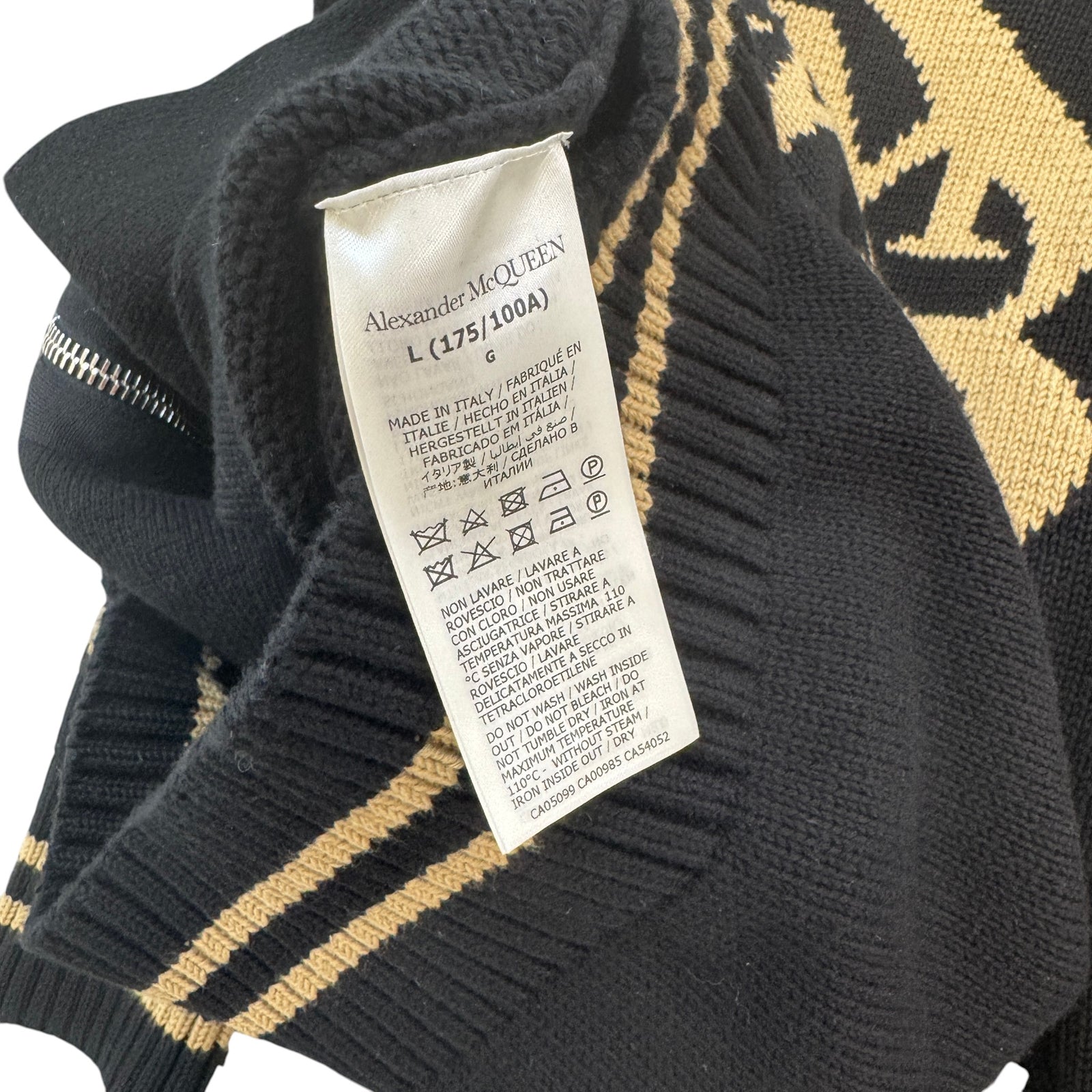 Men's Graffiti Zipped Jumper Black Size L - Photo 5