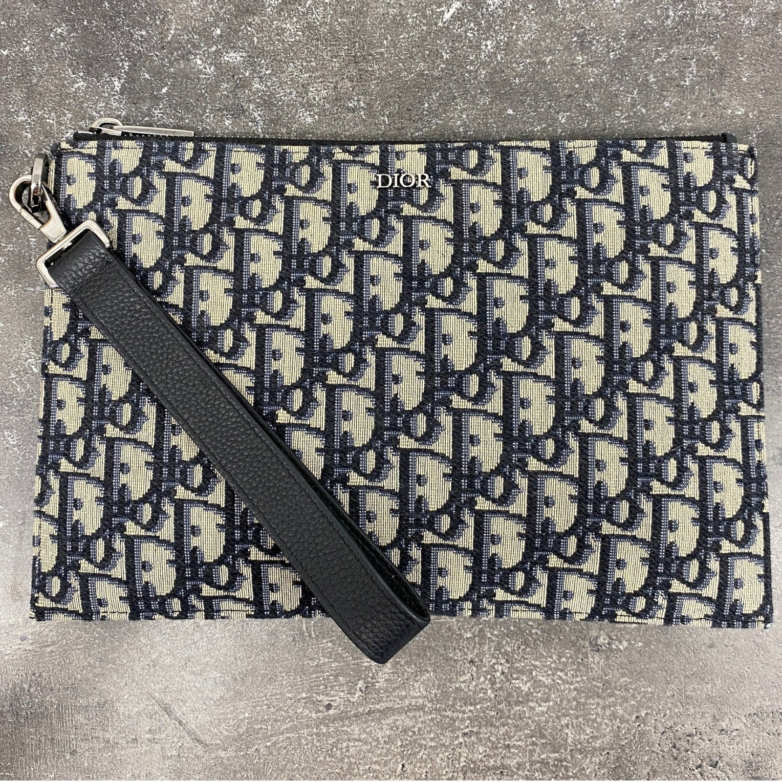 Men's Oblique A5 Clutch Black - Photo 6
