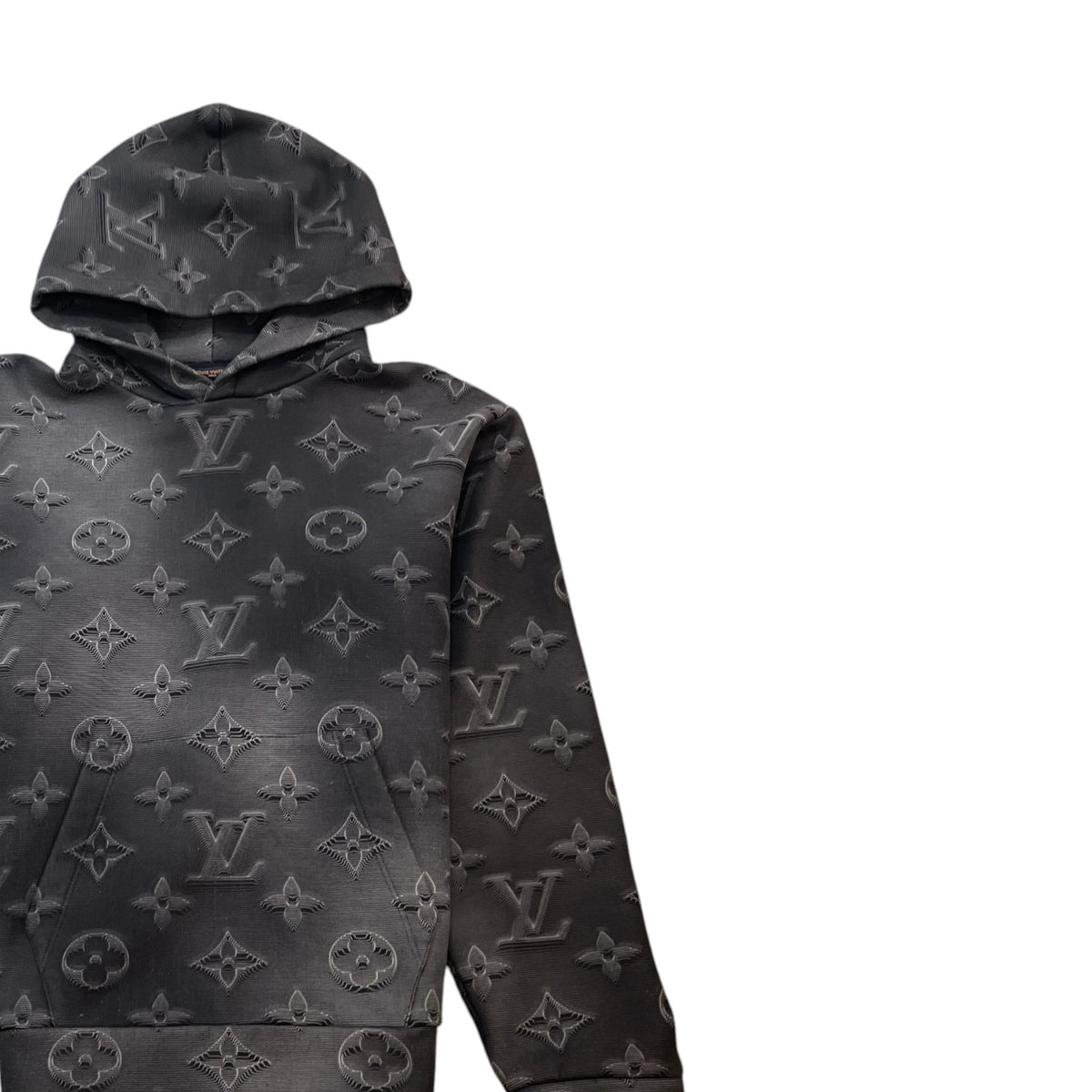 Men's Monogram Hoodie Black Size S - Photo 3