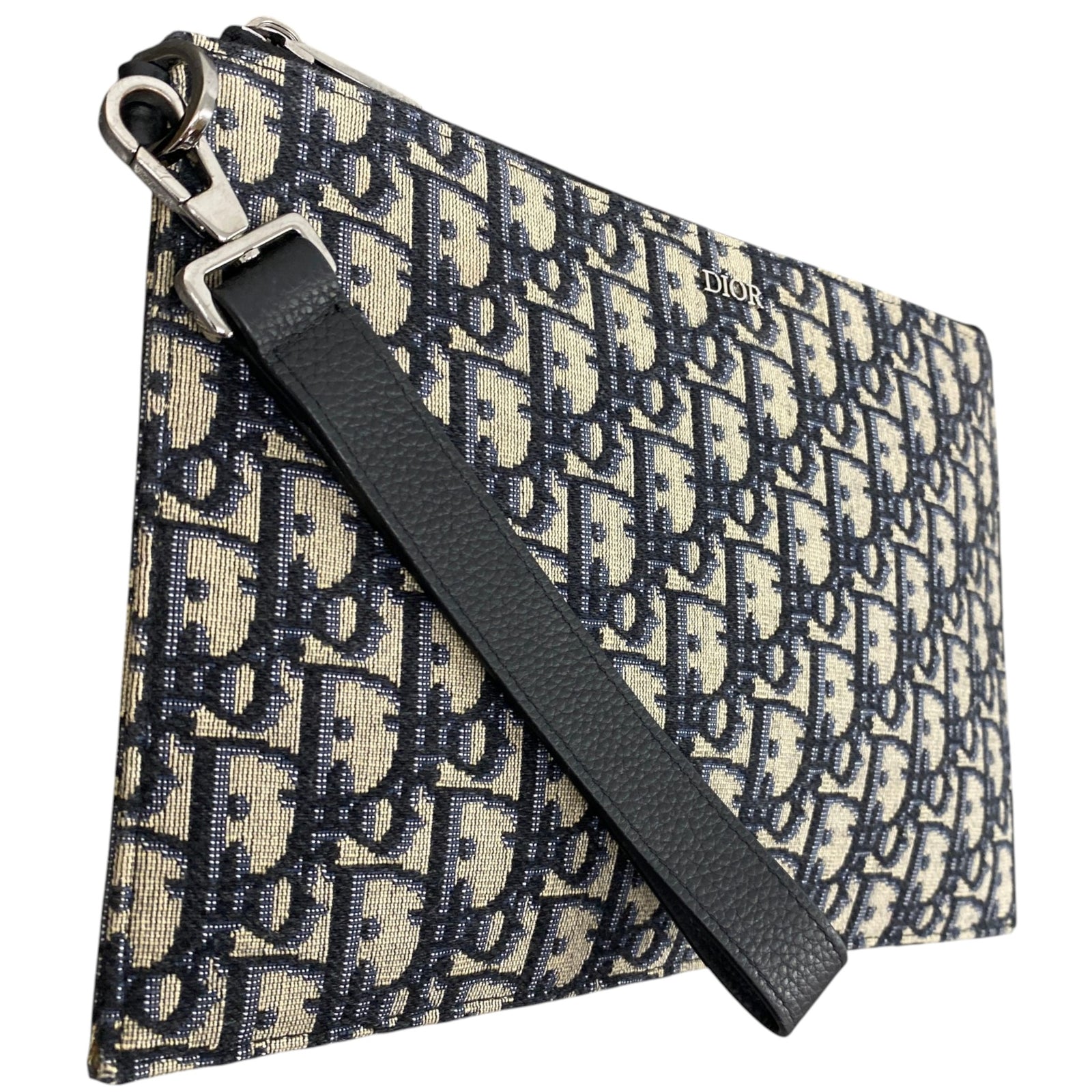 Men's Oblique A5 Clutch Black - Photo 2