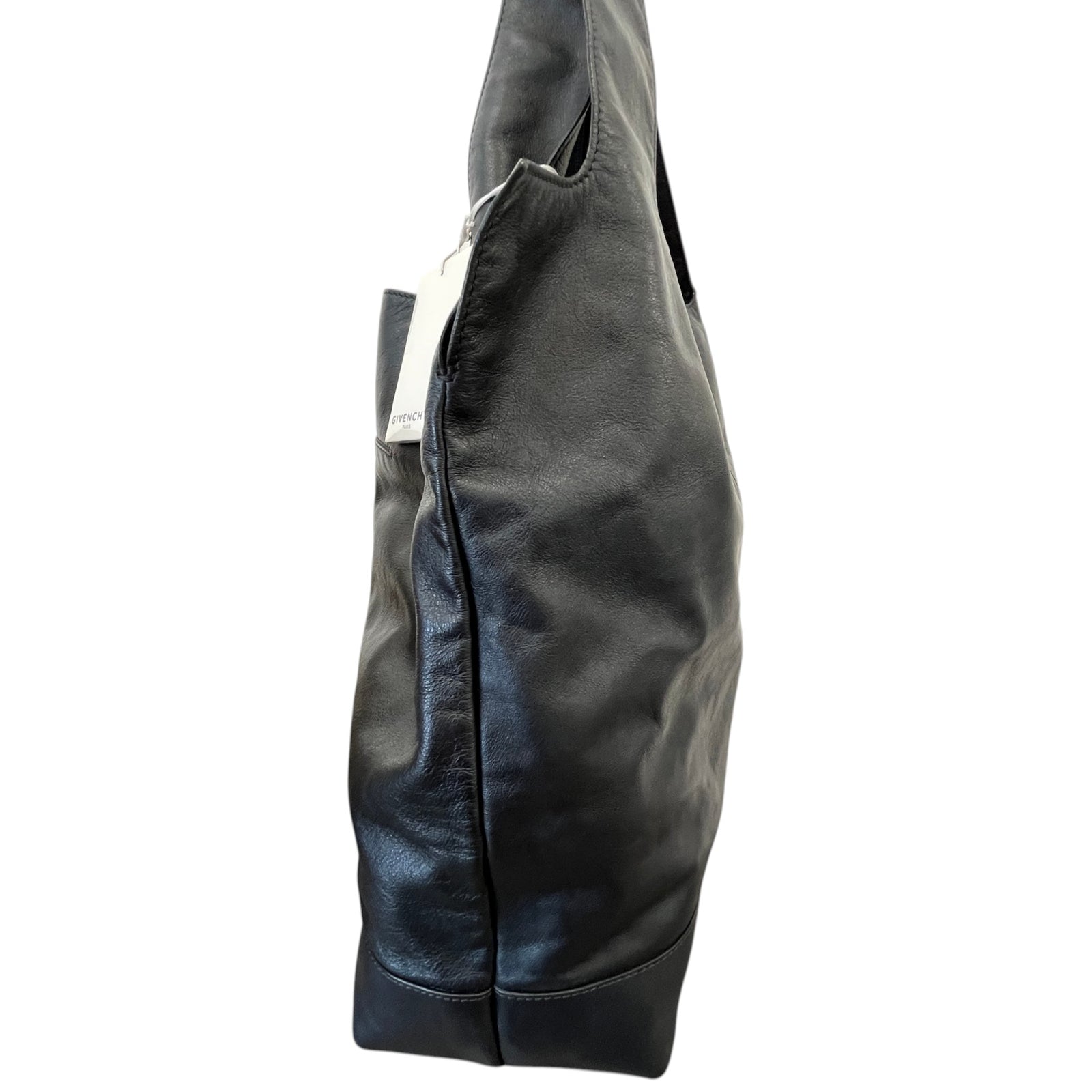 Women's George V Lambskin Tote Bag Black - Photo 7