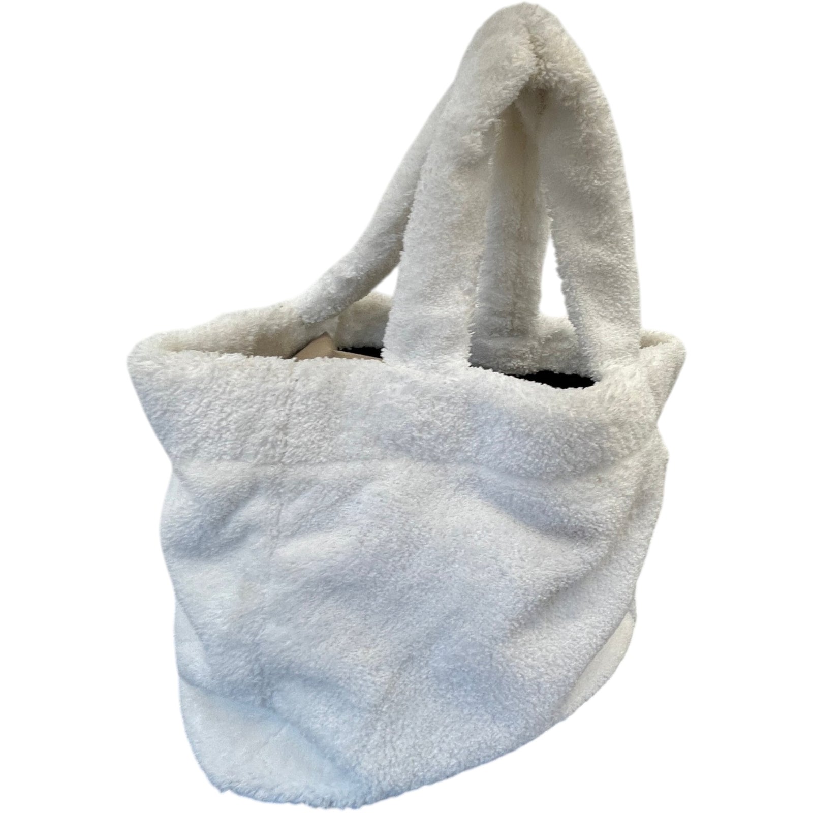 Women's Logo Terry Cloth Tote Bag White - Photo 9