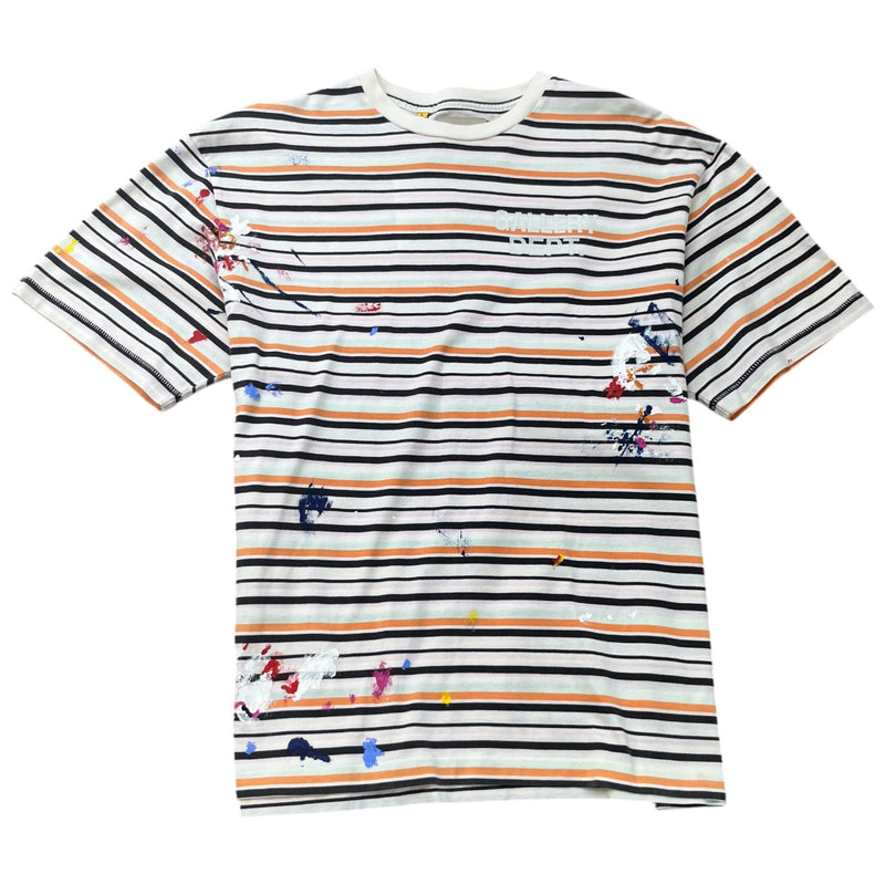 Men's Nelson Striped T-Shirt Cream Size L
