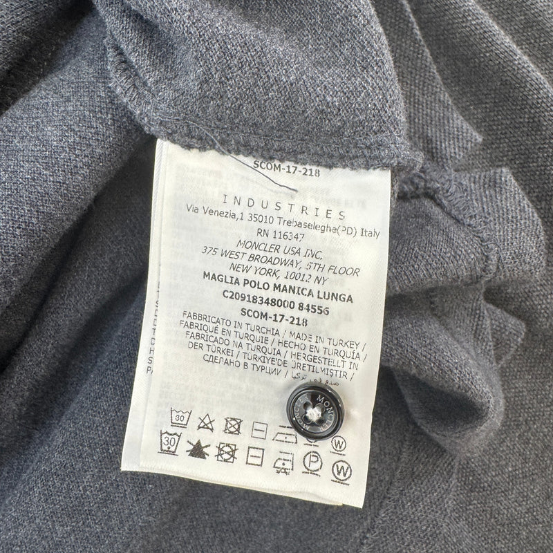 Men's Maglia Polo Shirt Grey Size 3XL