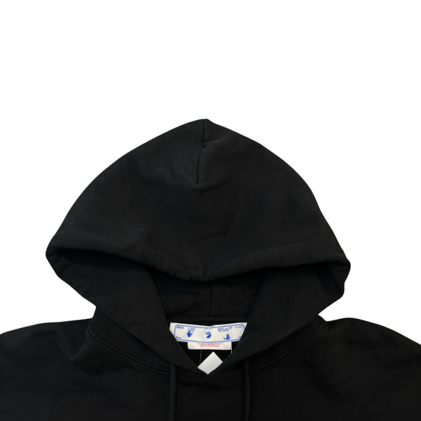 Men's Logo Print Hoodie Black Size XS - Photo 5
