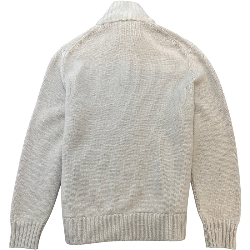 Men's Parksville Baby Cashmere Mink Fur Cardigan Beige Size XL