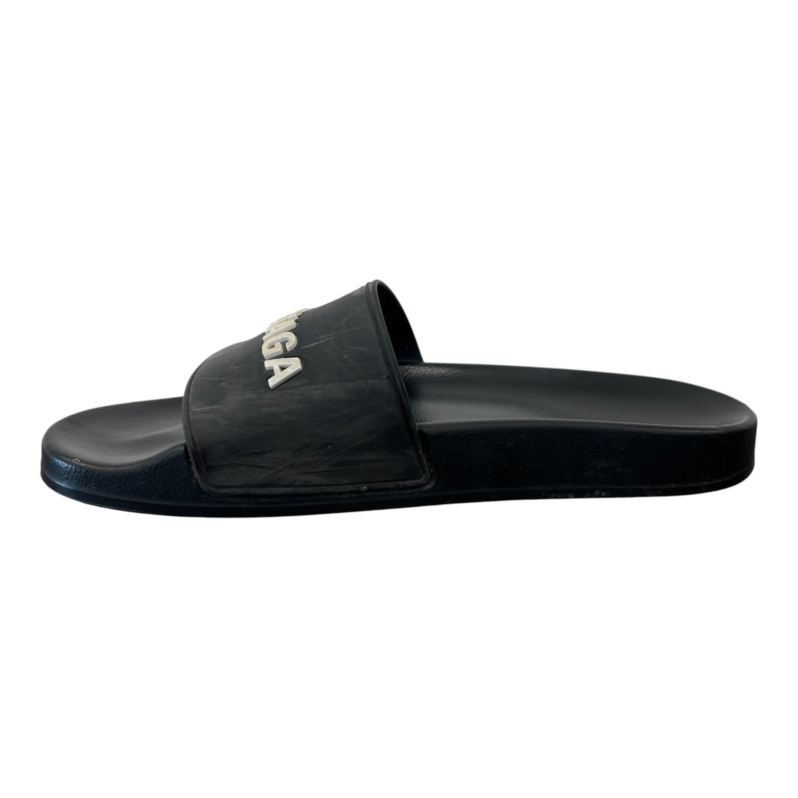 Men's Logo Slides Black Size EU 40 / UK 6 - Photo 2