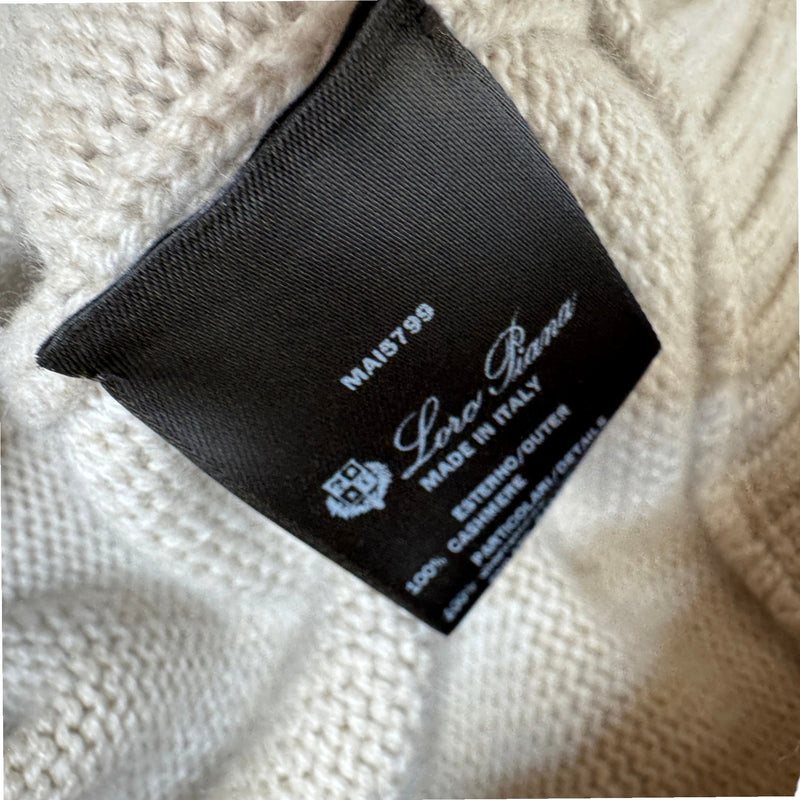 Men's Parksville Baby Cashmere Mink Fur Cardigan Beige Size XL