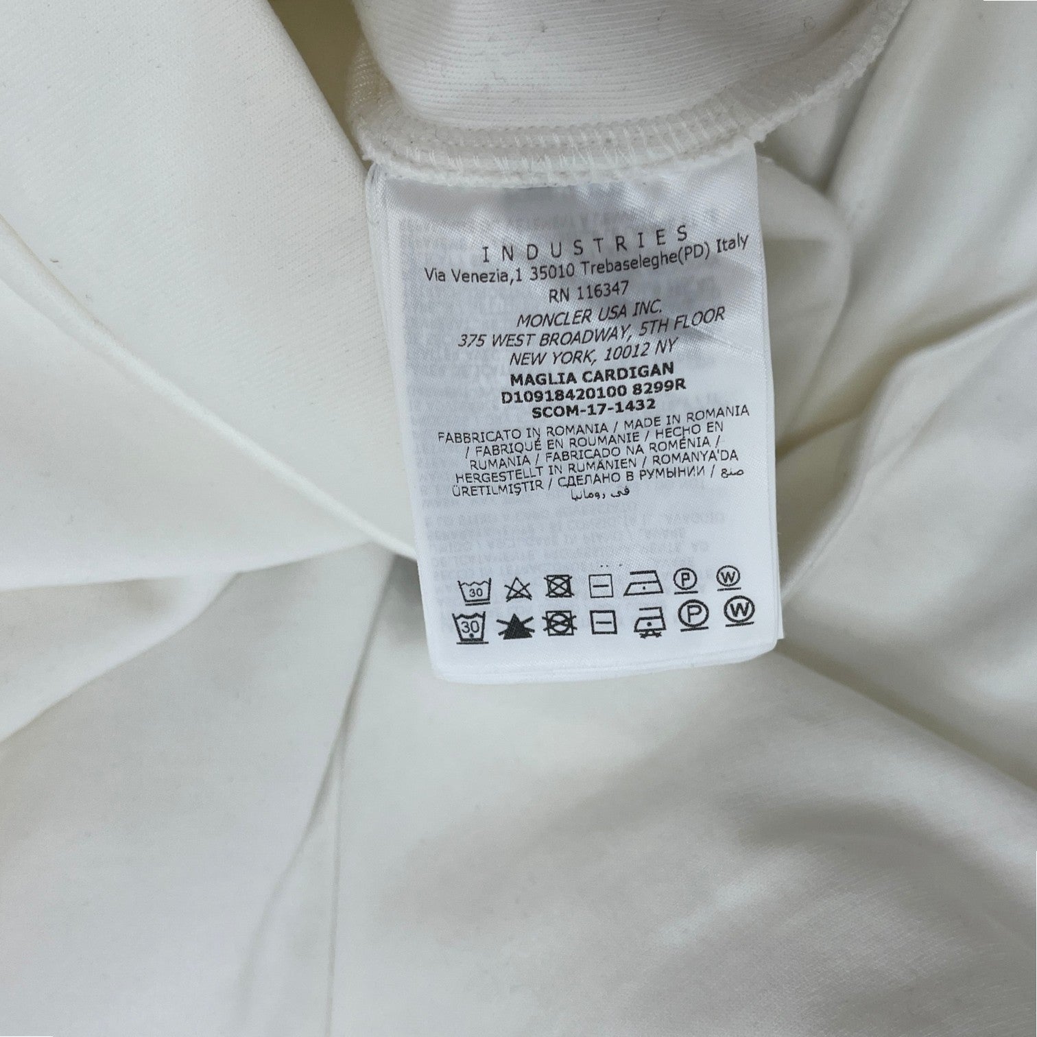 Men's Maglia Track Jacket White Size M - Photo 7
