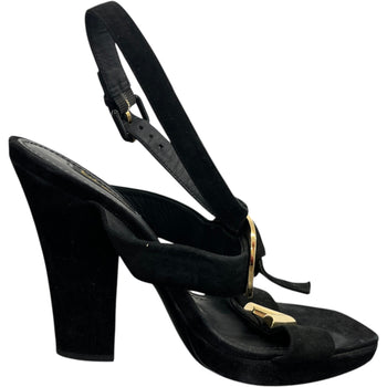 Women's V Logo Heels Black Size EU 39 / UK 6