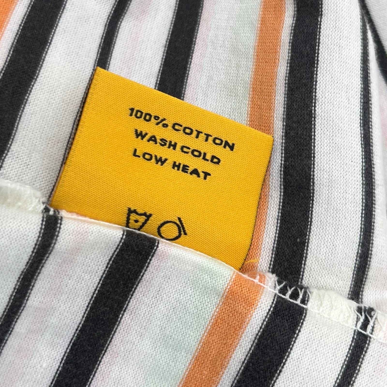Men's Nelson Striped T-Shirt Cream Size L - Photo 7