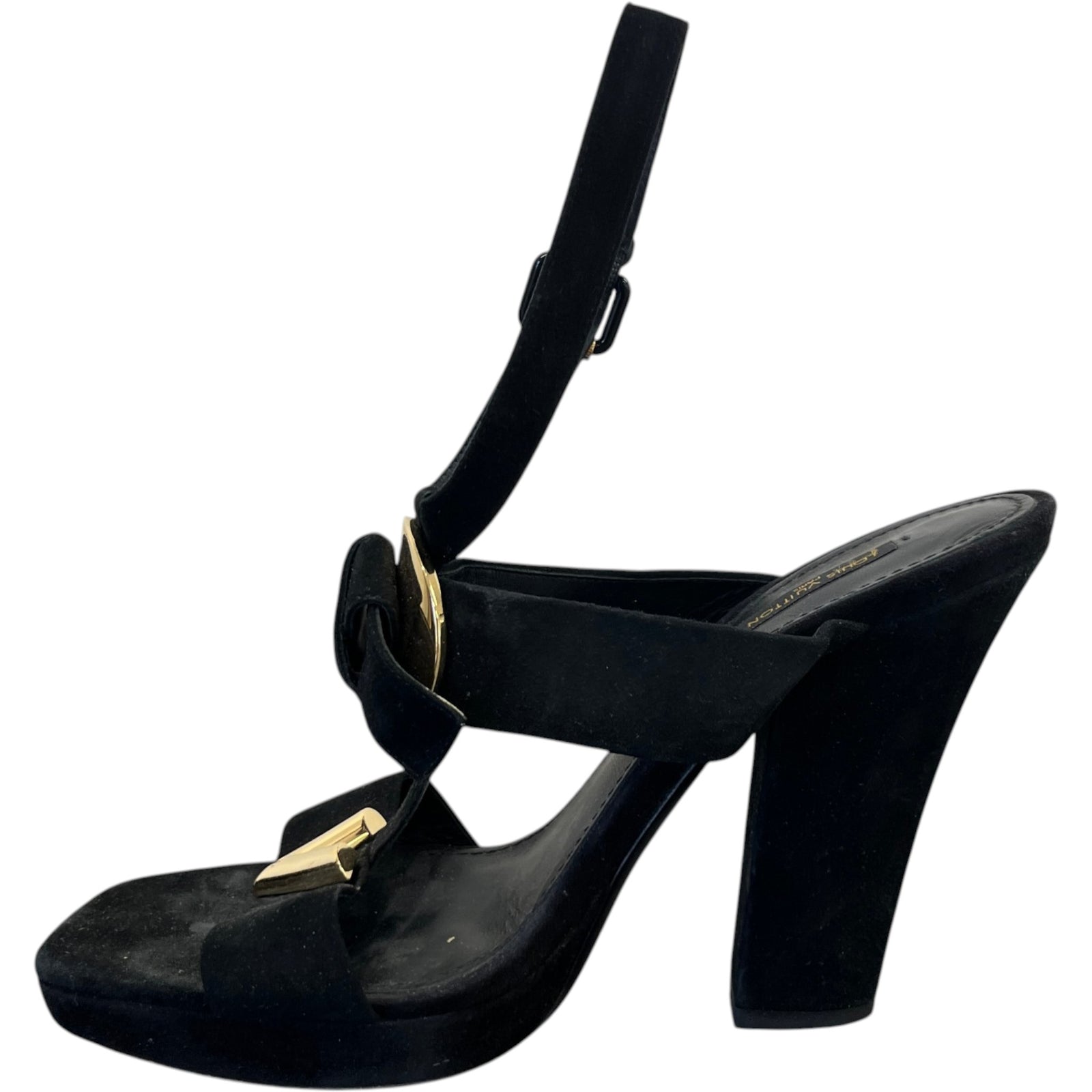Women's V Logo Heels Black Size EU 39 / UK 6 - Photo 5