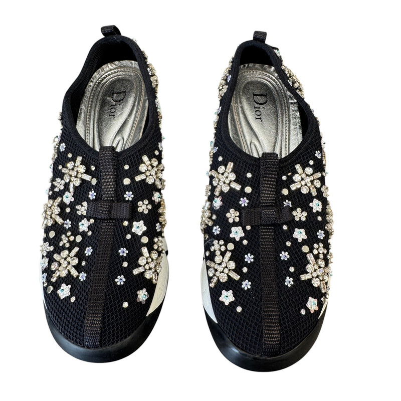 Women's Embellished Low Trainers Black Size EU 36.5 / UK 3.5