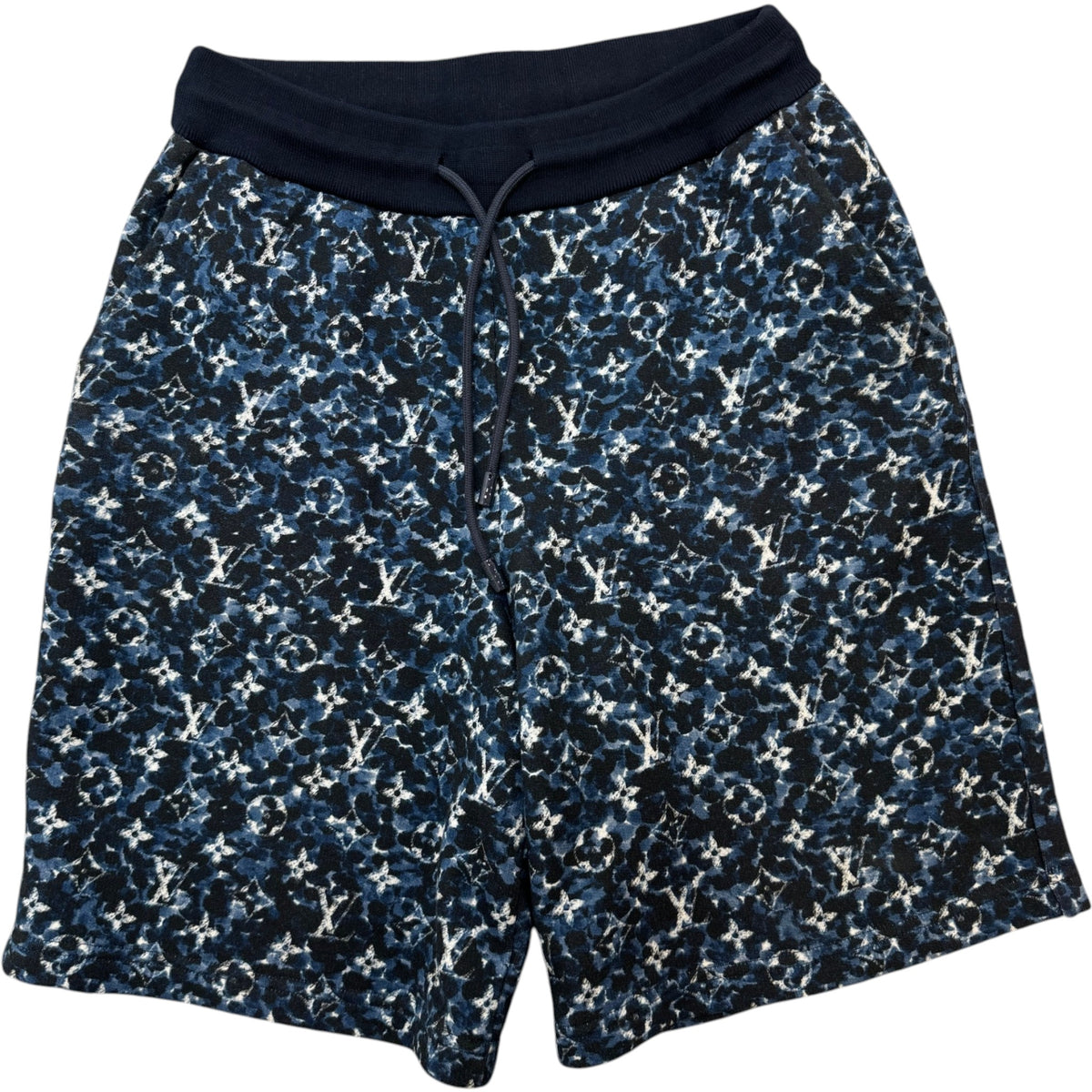 Men's Monogram Pointillism Shorts Blue Size S / W30 - Photo 1