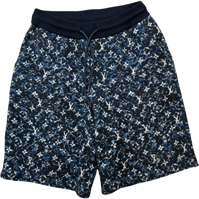 Men's Monogram Pointillism Shorts Blue Size S / W30
