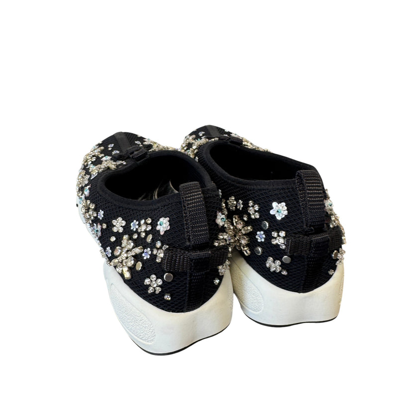 Women's Embellished Low Trainers Black Size EU 36.5 / UK 3.5