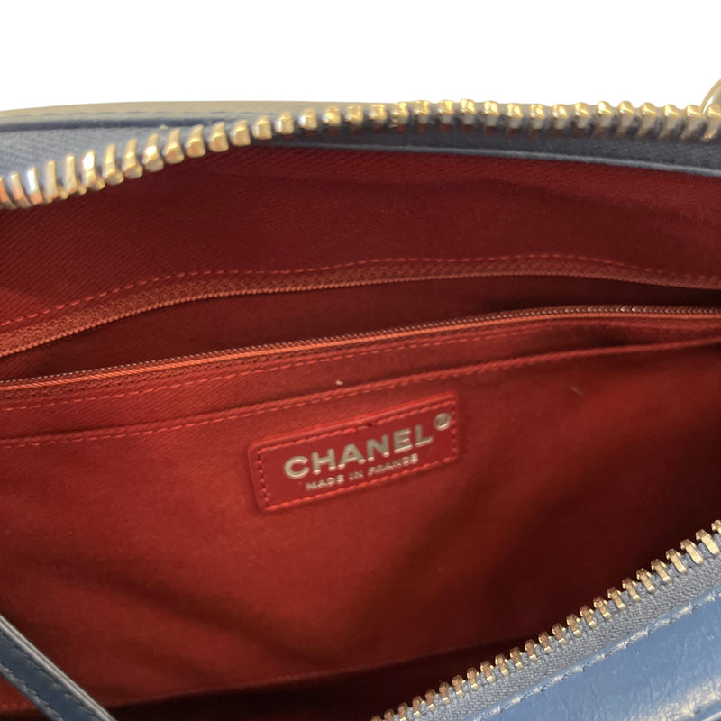Women's Large Chevron Soft Bowling Bag Blue