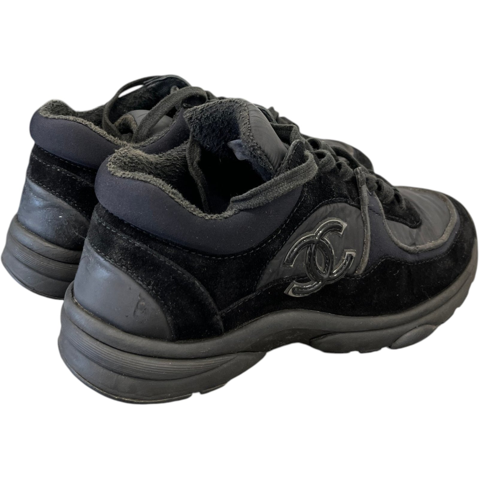 Women's Cc Runners Low Trainers Black Size EU 37 / UK 4 - Photo 8